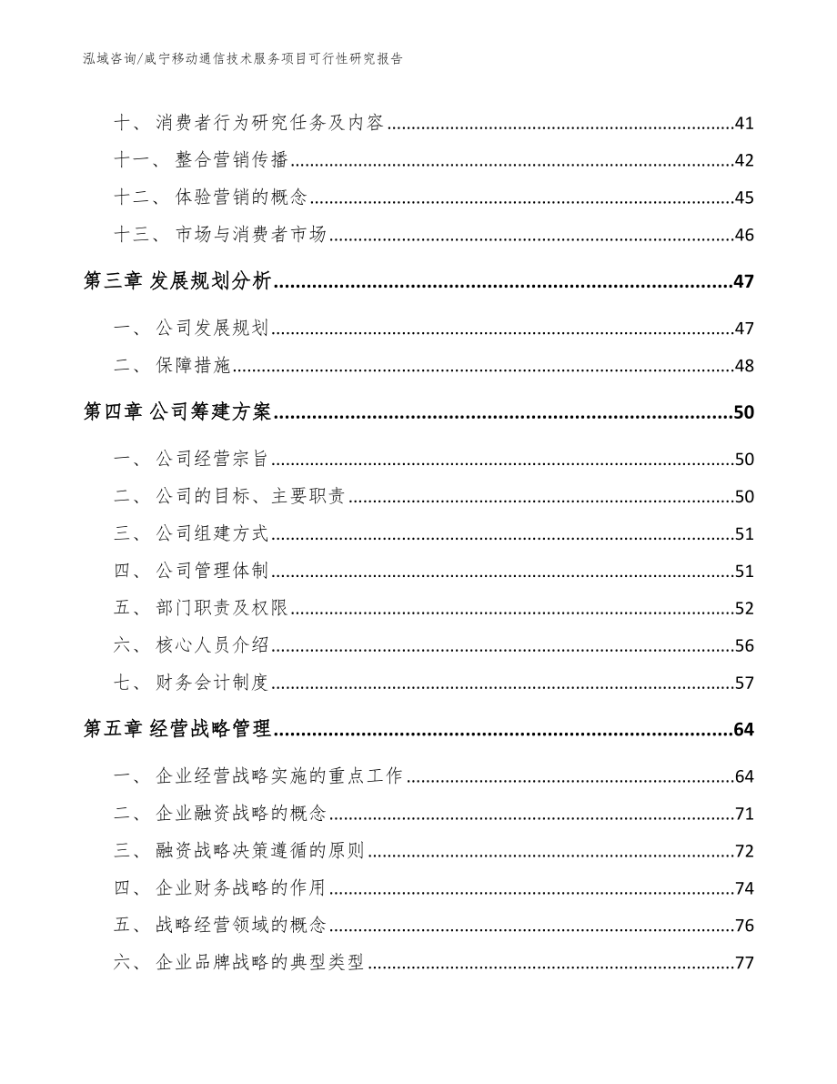 咸宁移动通信技术服务项目可行性研究报告_模板范本_第3页
