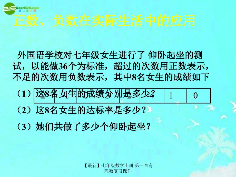 最新七年级数学上册第一章有理数复习课件_第4页