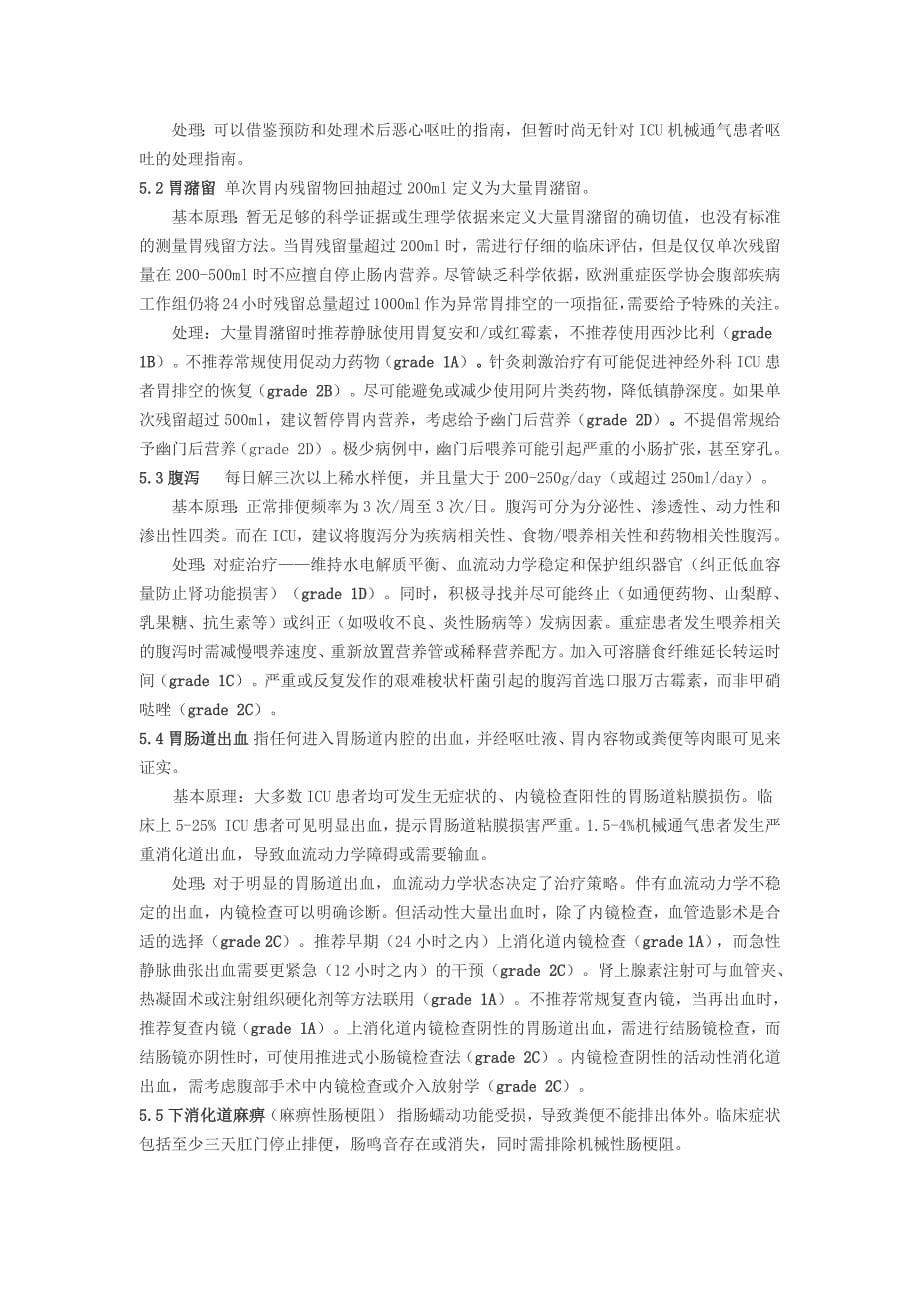 重症患者肠道功能障碍ESICM推荐意见1.docx_第5页