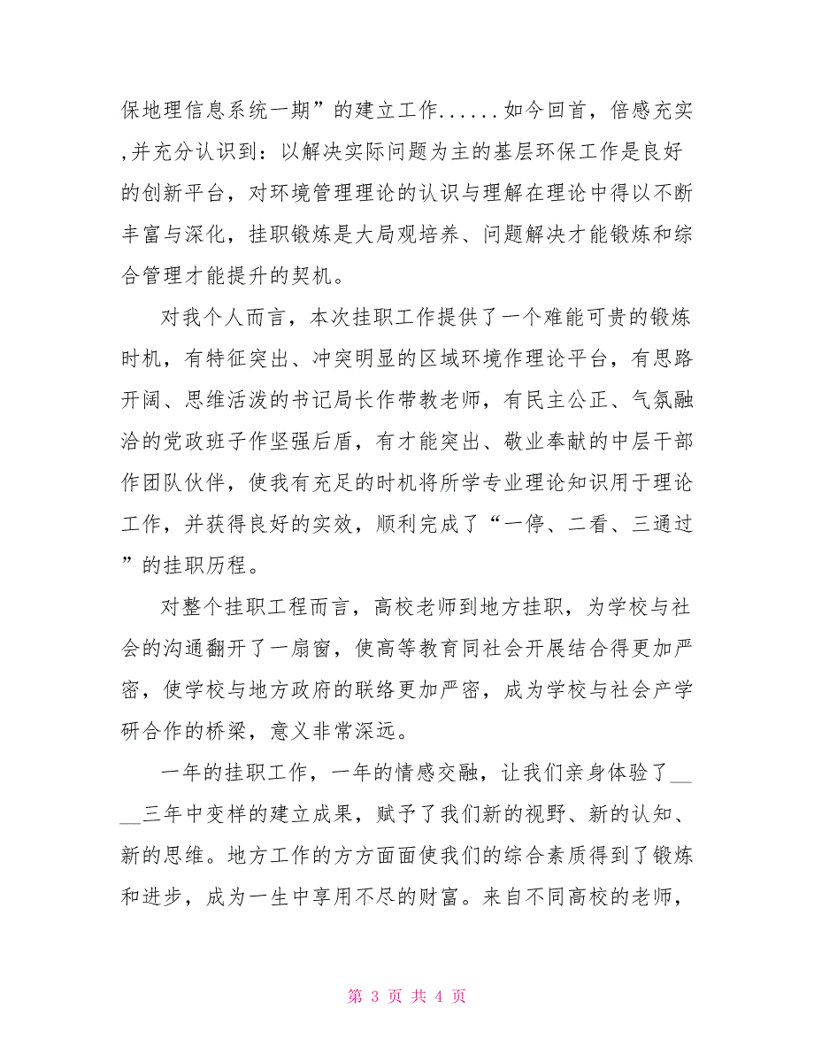 青年干部挂职锻炼总结会上的发言_第3页