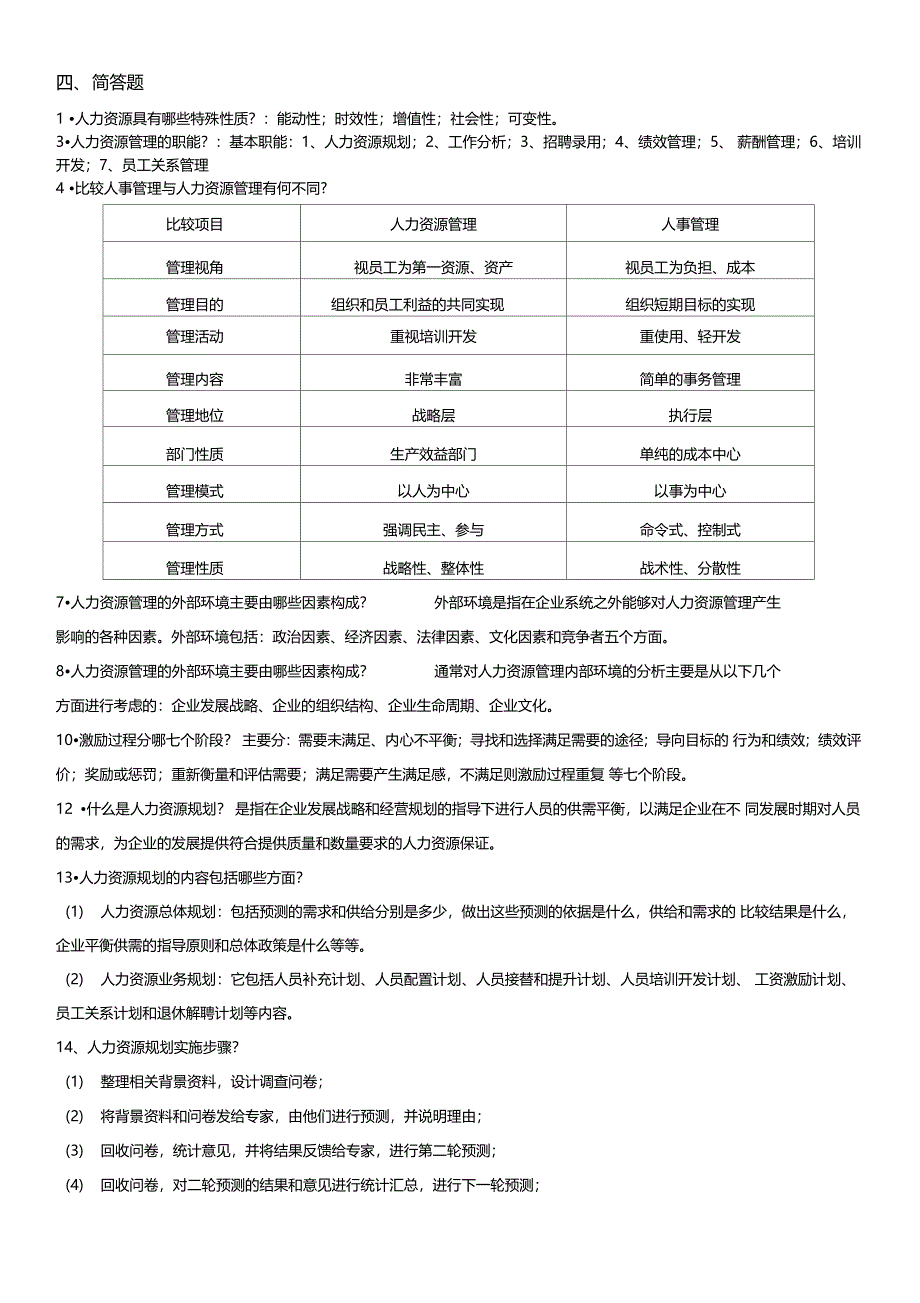 西安邮电大学人力资源考试复习资料_第4页