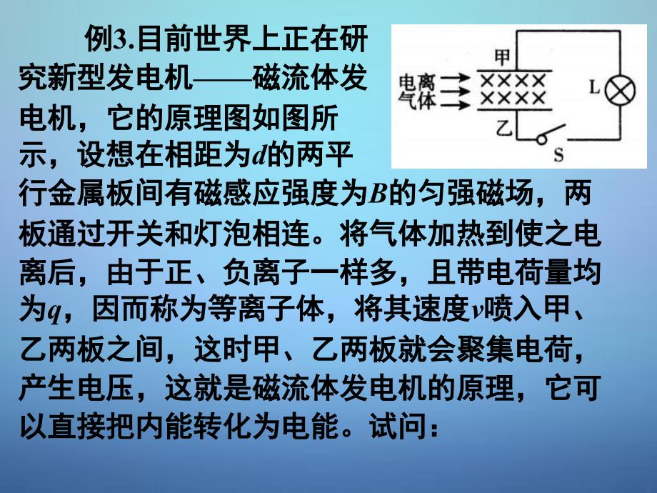 湖南省长郡中学高中物理第三章第六节带电粒子在匀强磁场中的运动课件3新人教版选修3-1_第3页