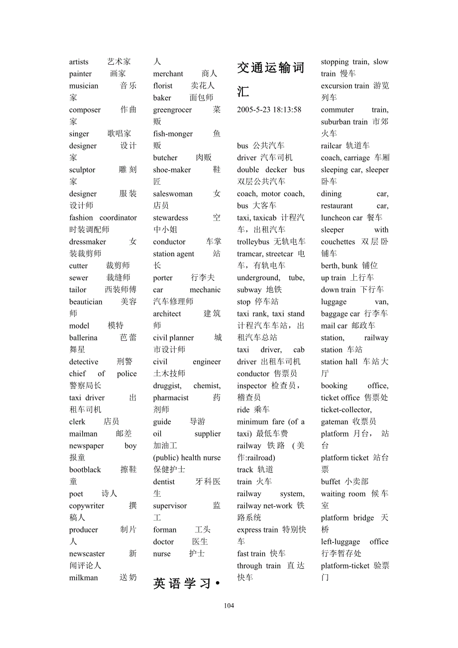 工作类英语词汇.doc_第2页