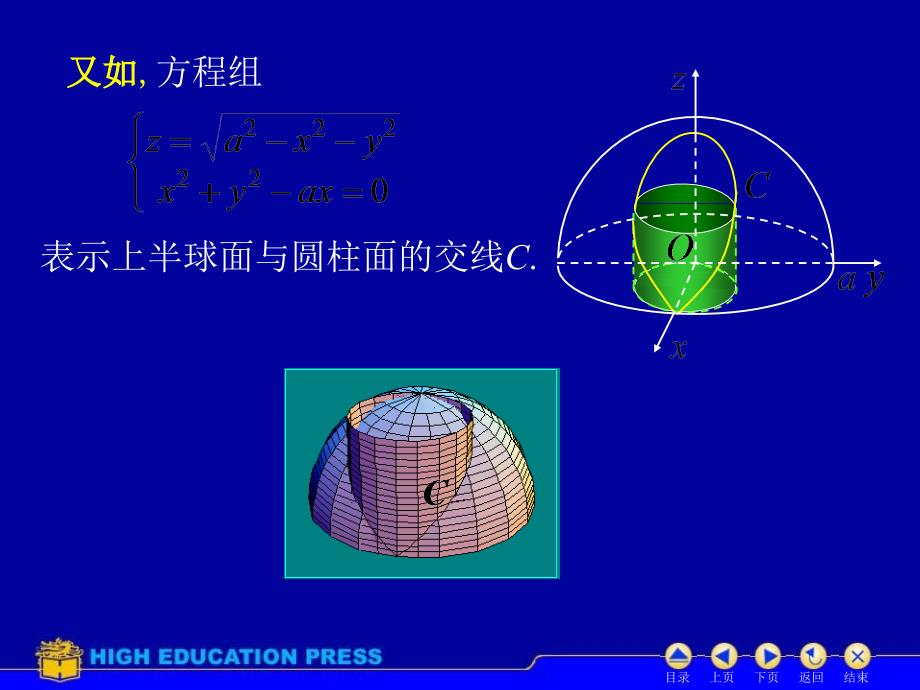 高数同济六版课件D84空间曲线_第3页