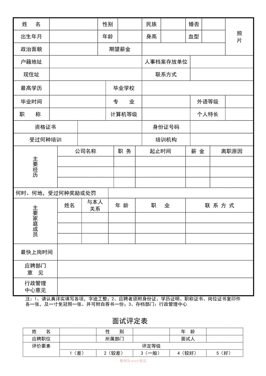 最新实用人力资源表格大全_第3页