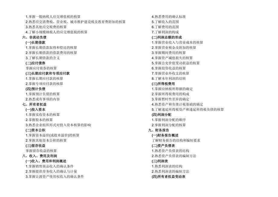 中级审计师考试大纲_第5页