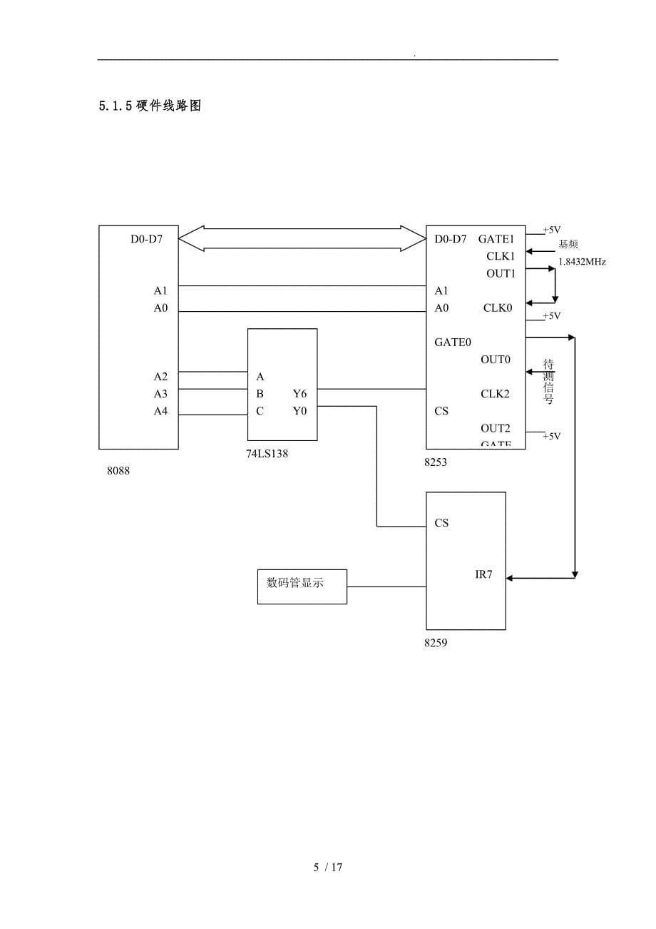 微机原理课程设计频率计2_第5页