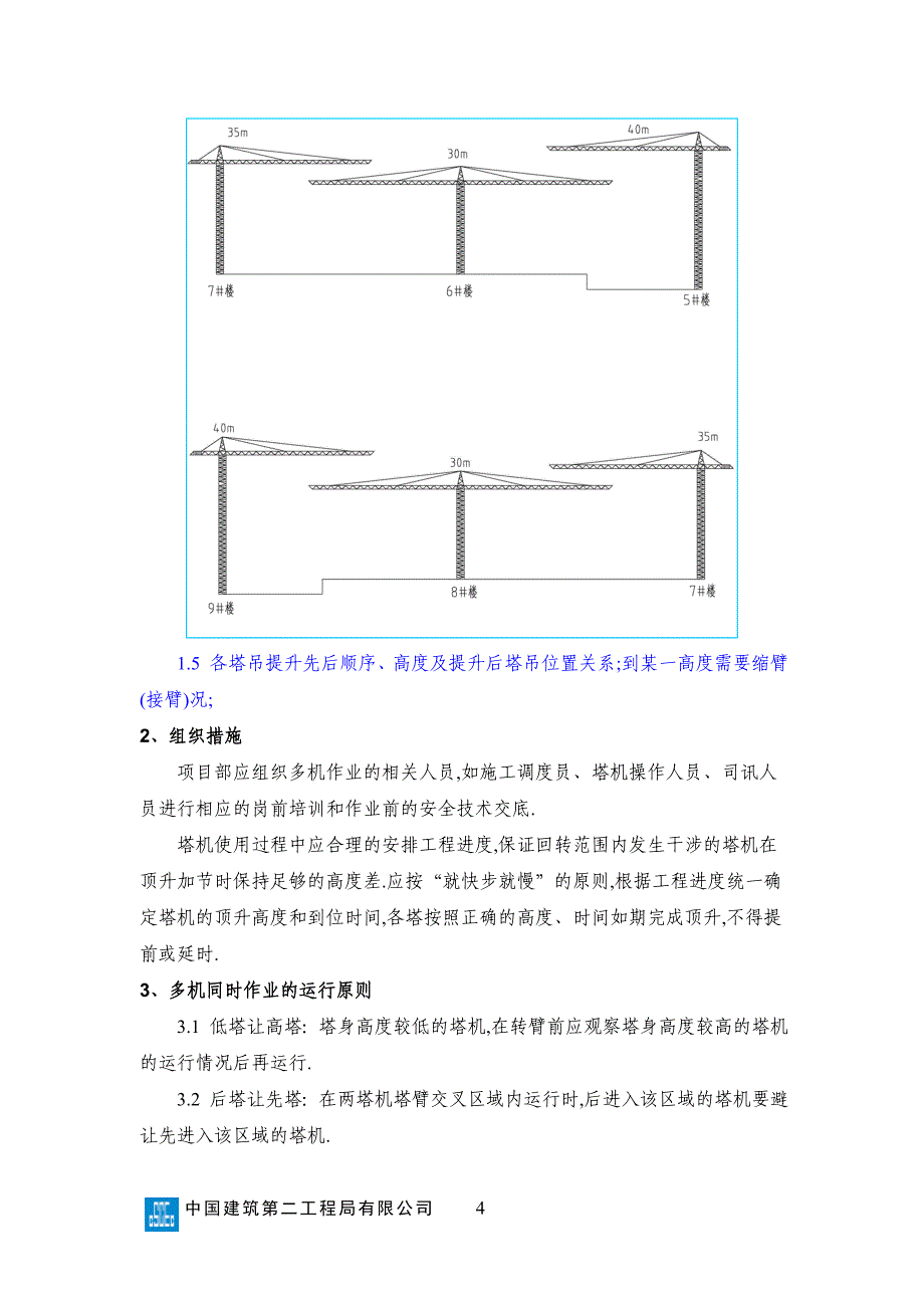 XX项目群塔作业防碰撞安全专项施工方案编制、审核要点范本_第4页