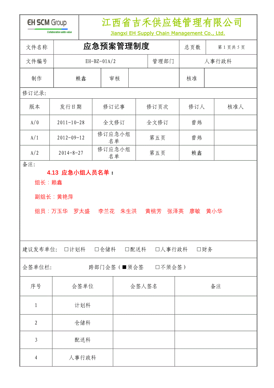 1.应急预案管理制度_第1页