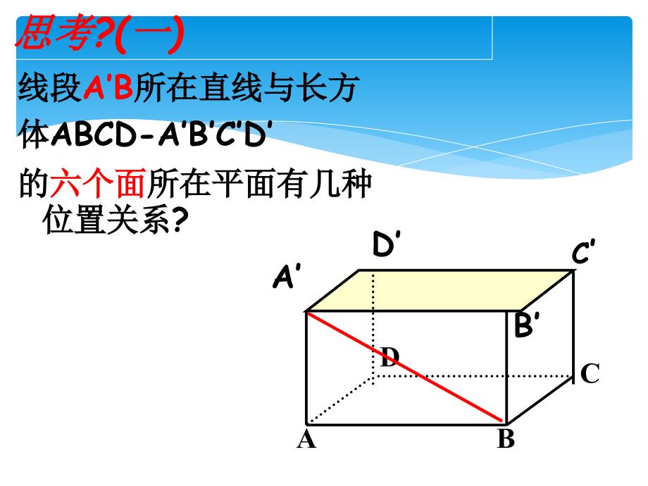 必修二2.1.3空间中直线与平面之间的位置关系_第2页