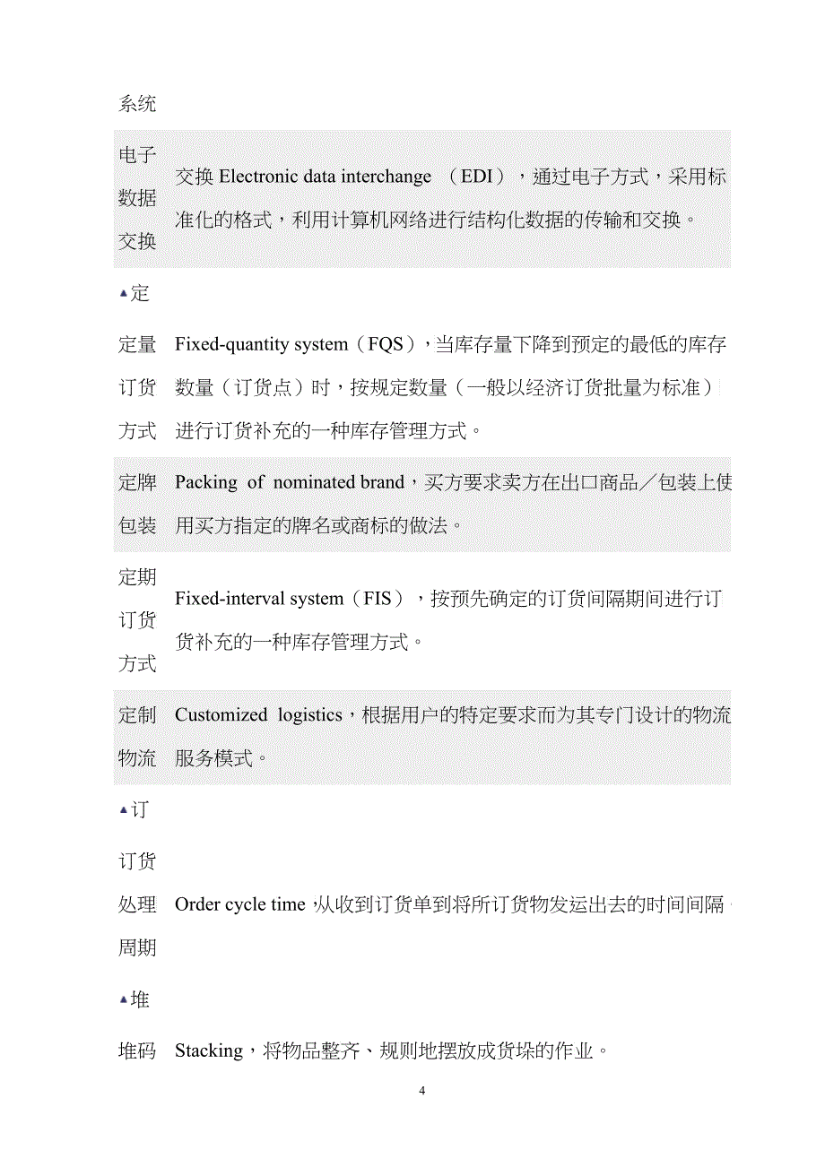 物流英语144个词汇_第4页