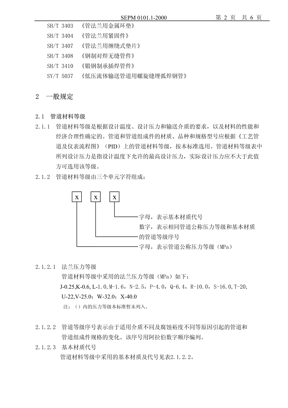 聚酯项目管道材料等级表ZC0905修订_第3页