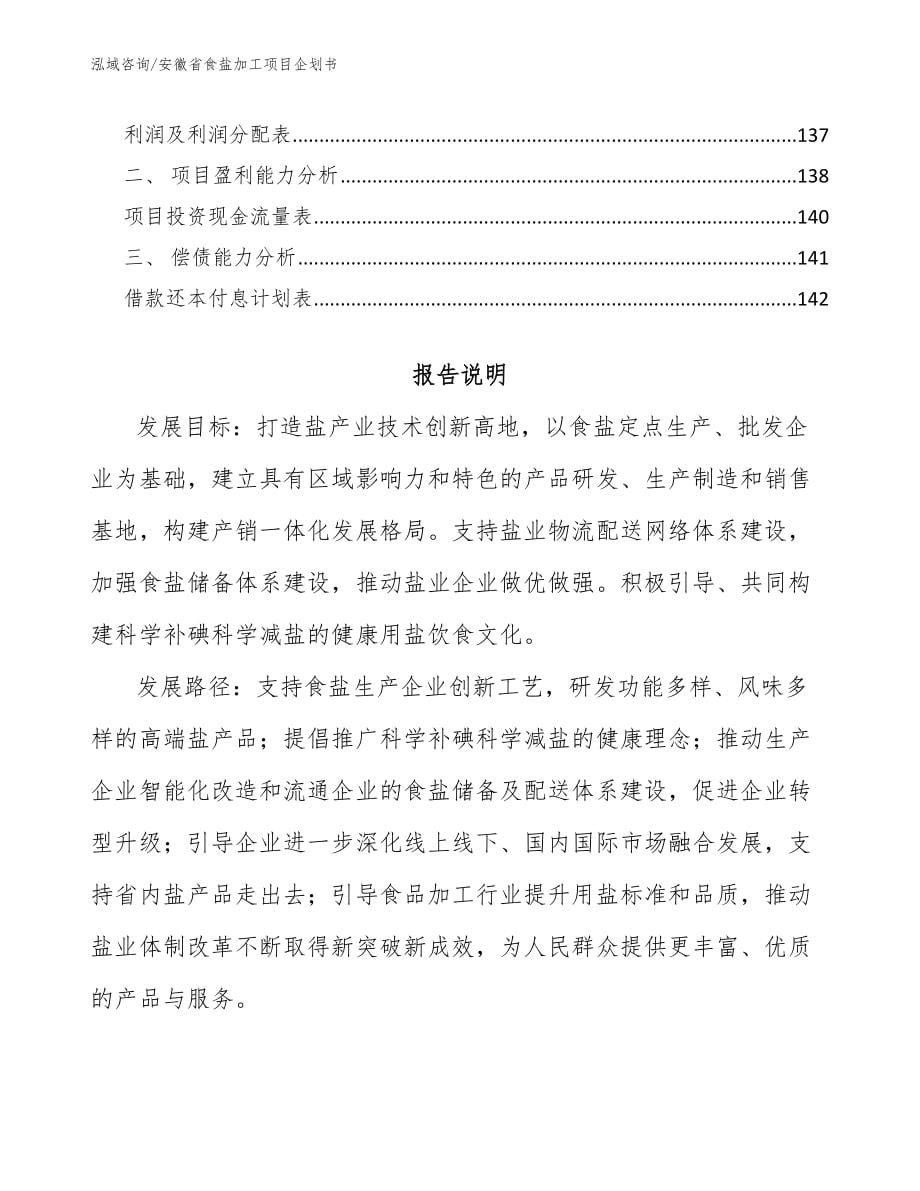 安徽省食盐加工项目企划书_第5页
