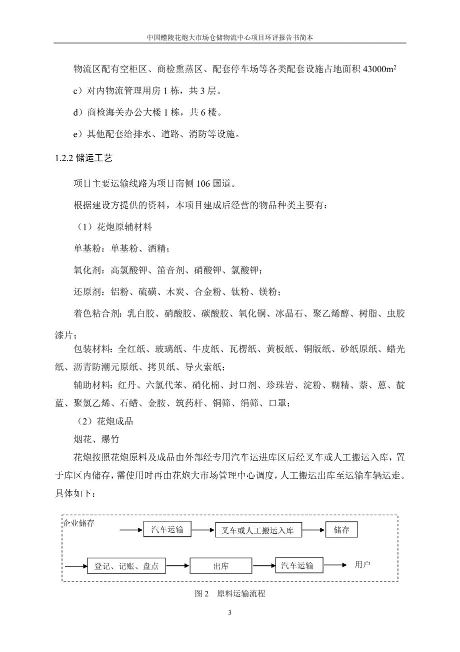 中国醴陵花炮大市场仓储物流中心项目环境影响报告书_第3页