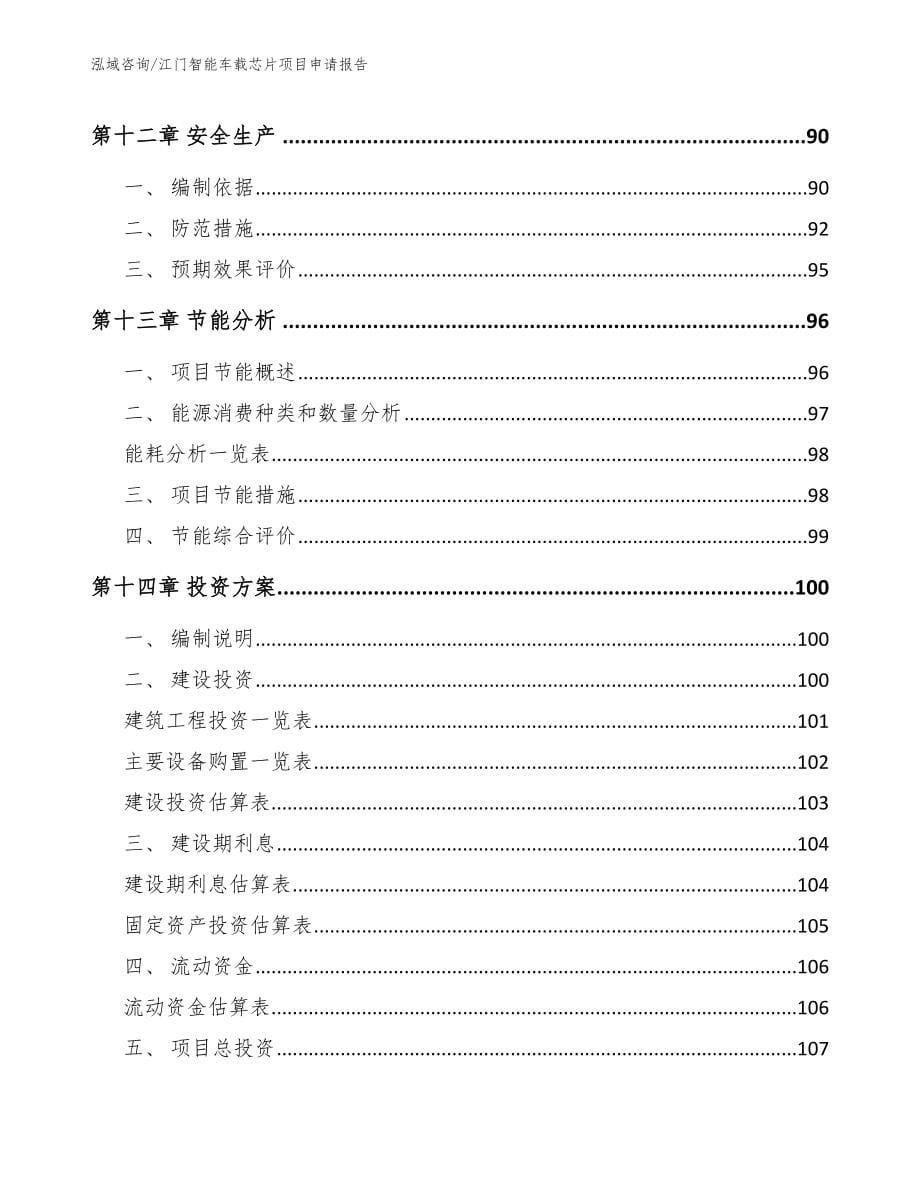 江门智能车载芯片项目申请报告【范文】_第5页