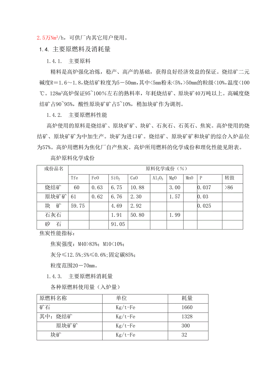 128高炉炼铁工艺方案.doc_第3页