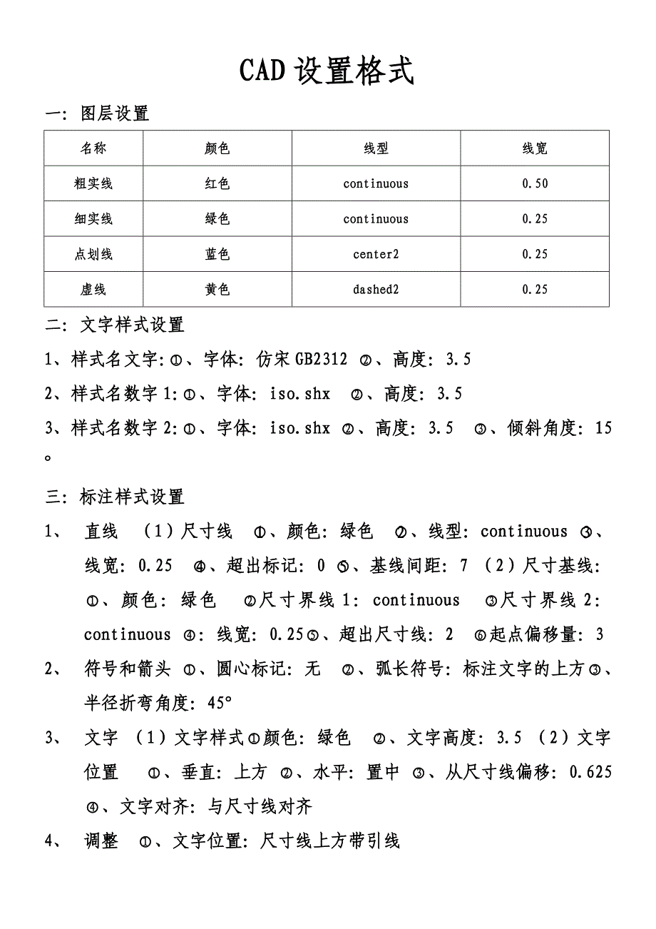 CAD基本设置及快捷键_第1页