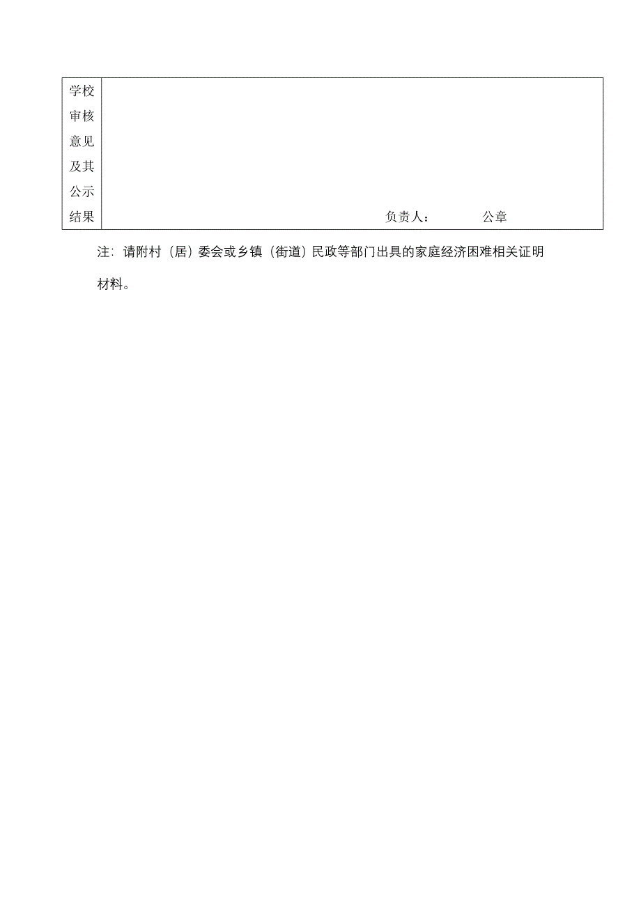 合肥市普通高中国家助学金申请表_第2页