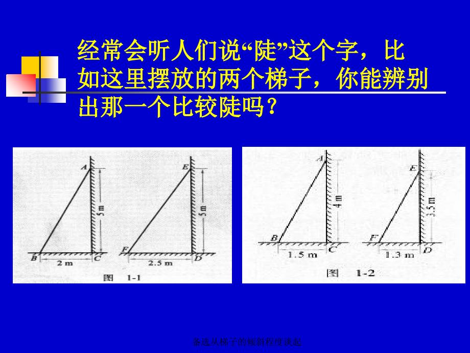 备选从梯子的倾斜程度谈起课件_第5页