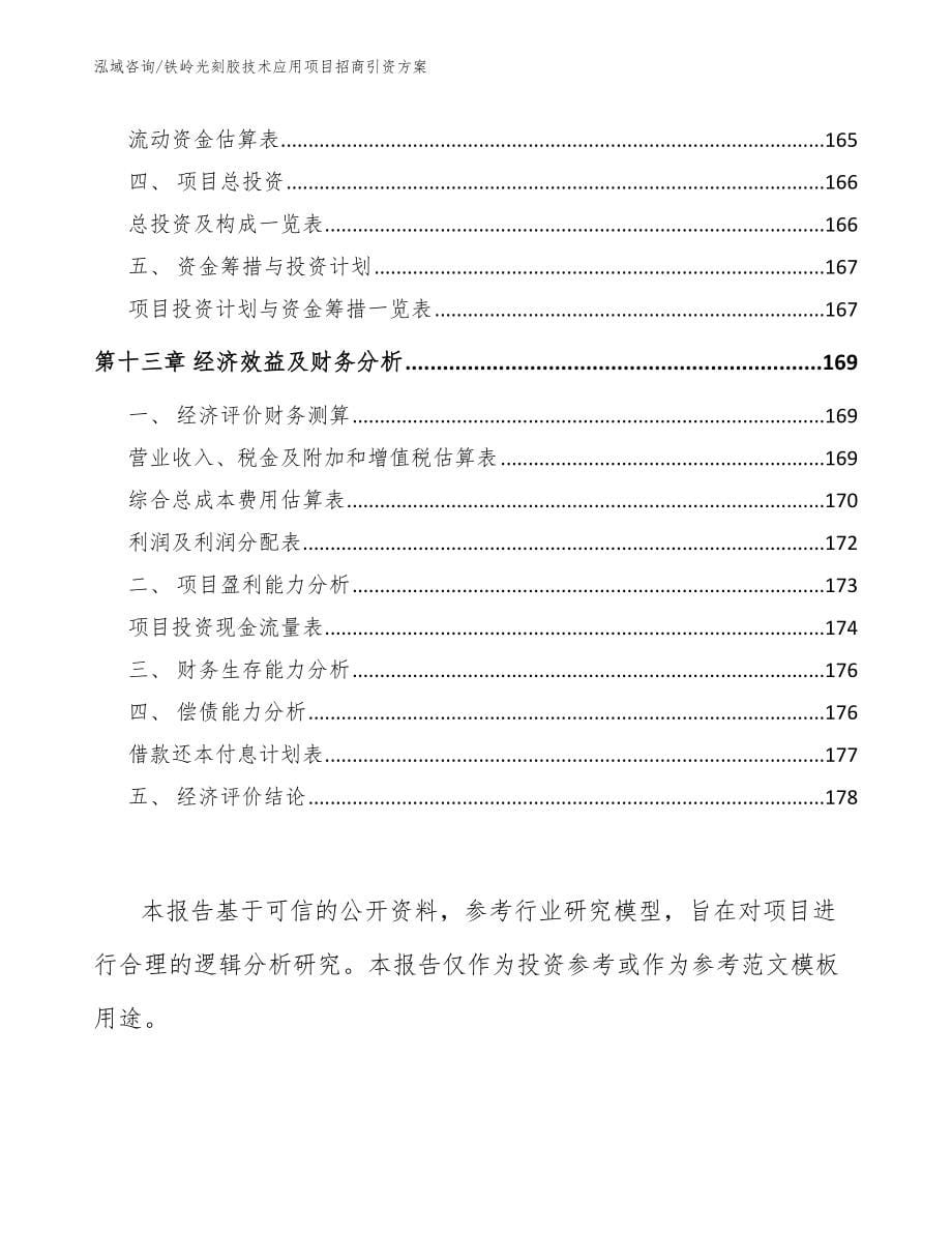 铁岭光刻胶技术应用项目招商引资方案（参考模板）_第5页