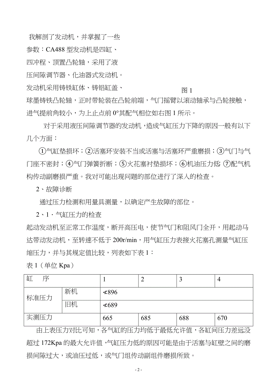 CA488型汽车发动机气缸压力不足的故障现象浅析_第3页