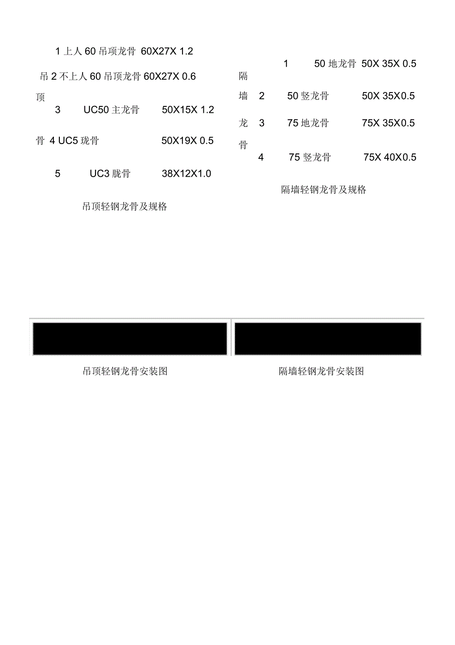 轻钢龙骨规格_第1页