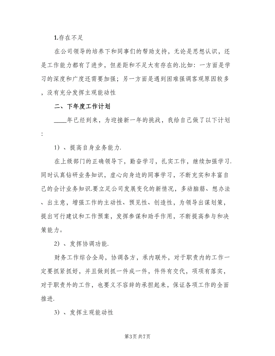 2023年公司出纳年终工作总结标准范本（二篇）_第3页