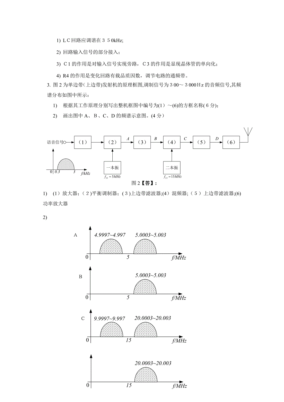 华南理工大学--通信电子线路试卷及答案_第3页