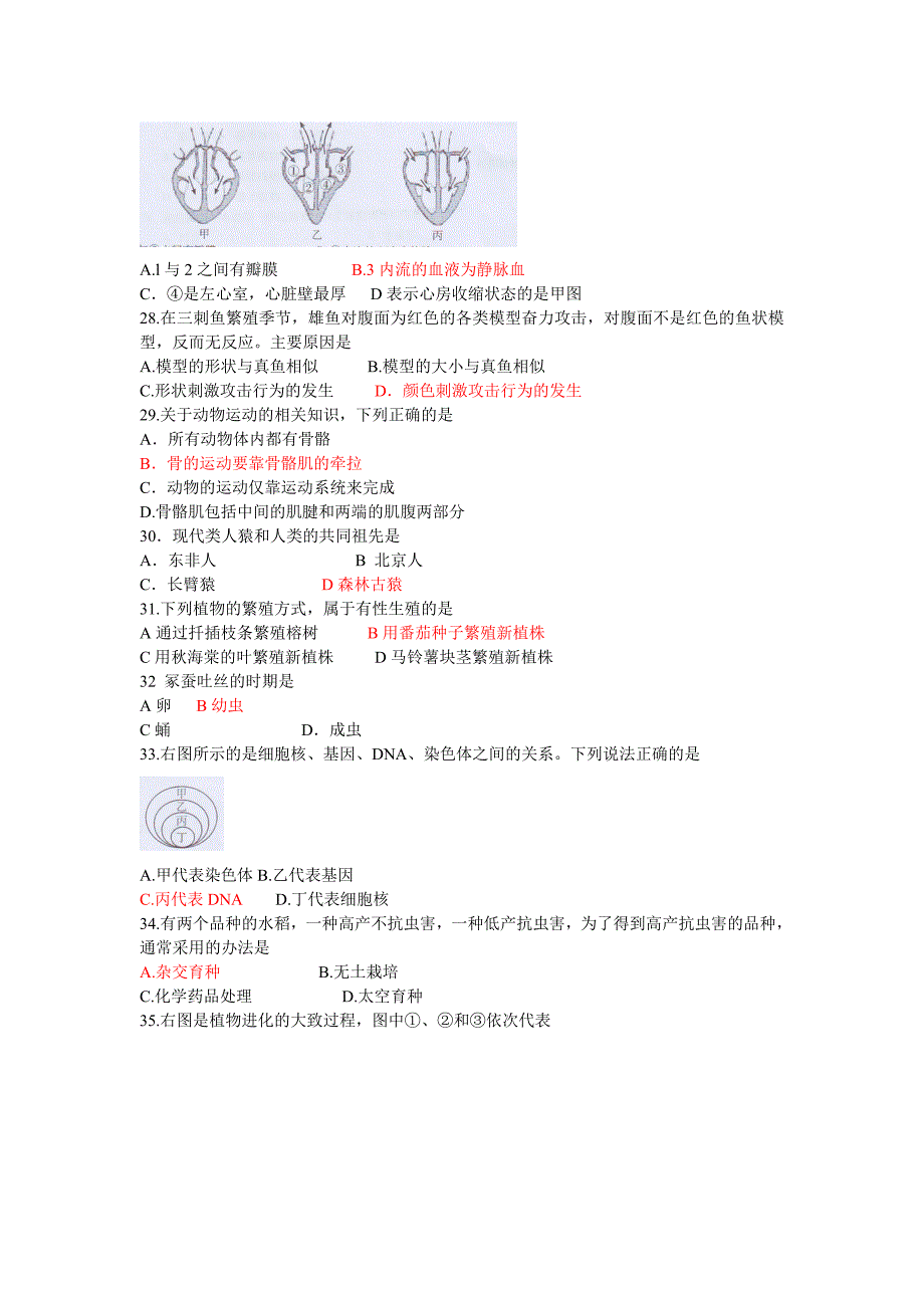 广东省初中二年级八年级学业考试_第4页