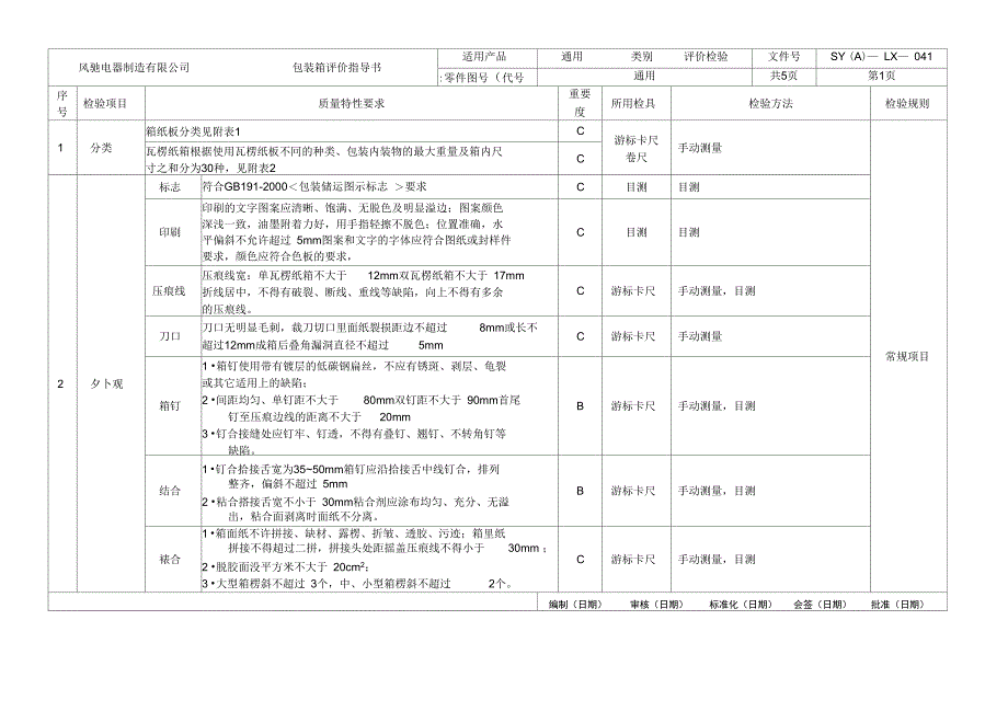 外包装箱评价指导书41_第1页