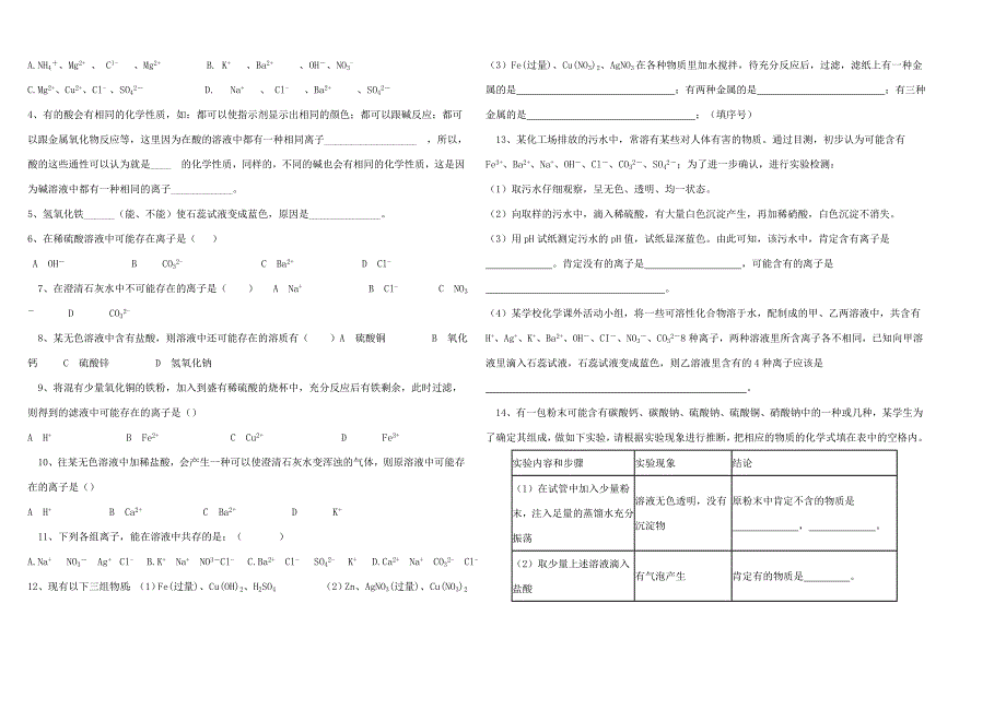 离子共存专题训练.doc_第2页