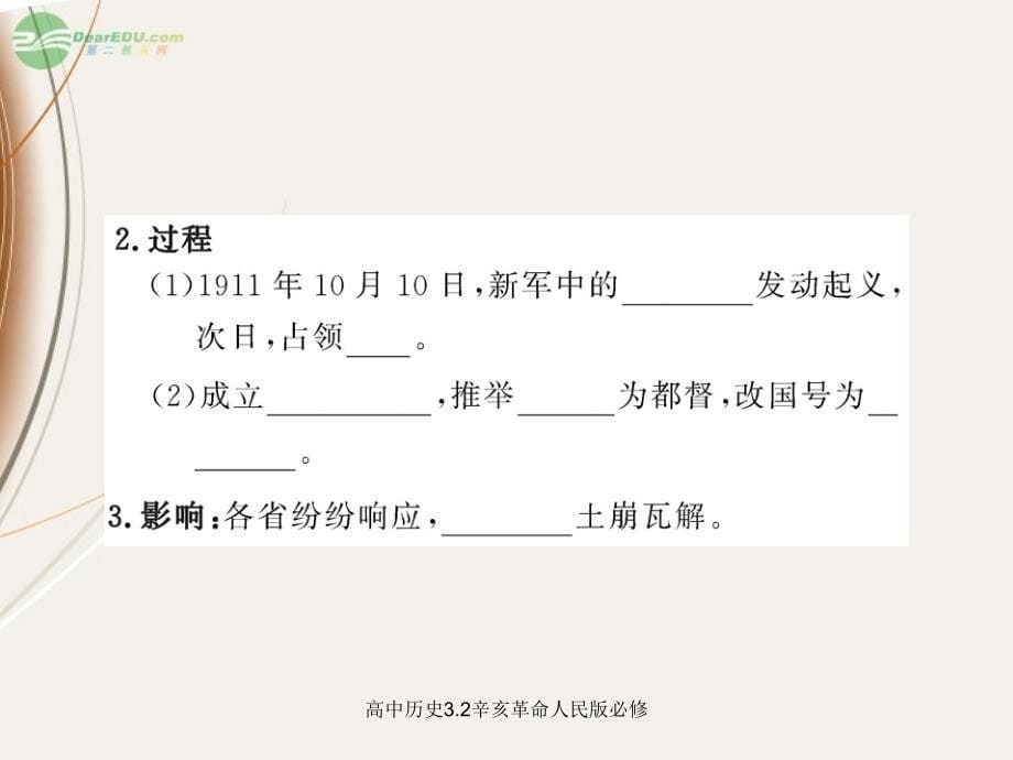 高中历史3.2辛亥革命人民版必修课件_第5页