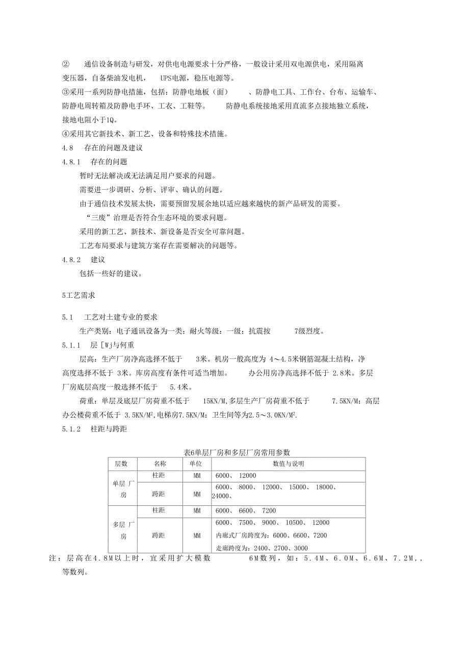 研发生产厂房工艺需求设计工作指引_第5页