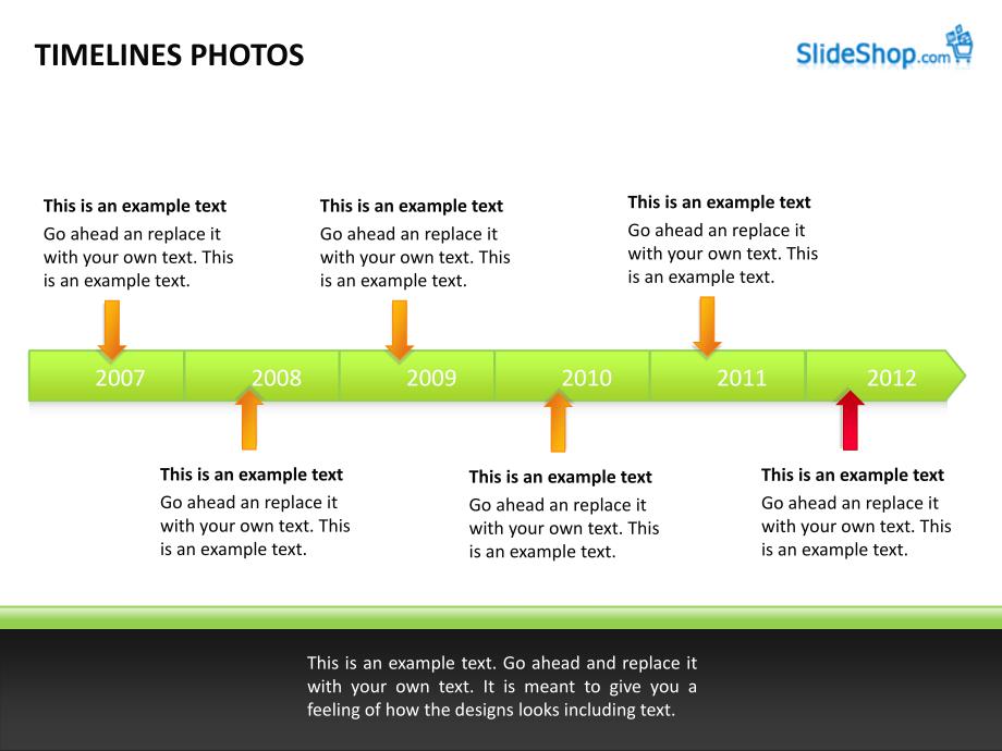 SlideShop的Timeline时间线PPT精品模型_第1页