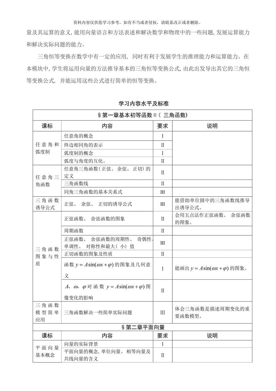 高中模块教学评价手册高一数学样本.doc_第5页