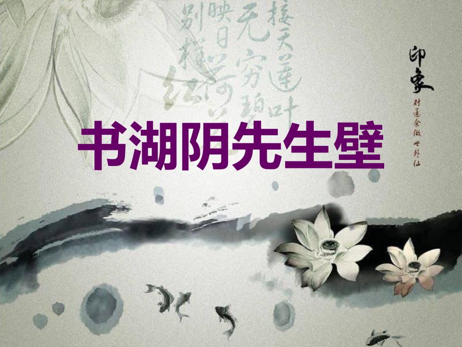 《书湖阴先生壁》_第1页