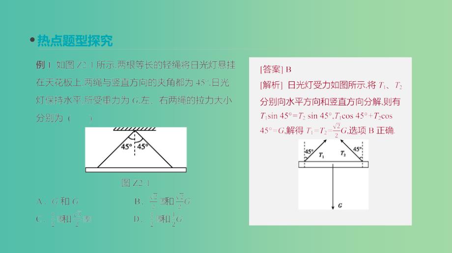 高考物理大一轮复习第2单元相互作用物体的平衡专题二共点力的平衡及其应用课件.ppt_第3页