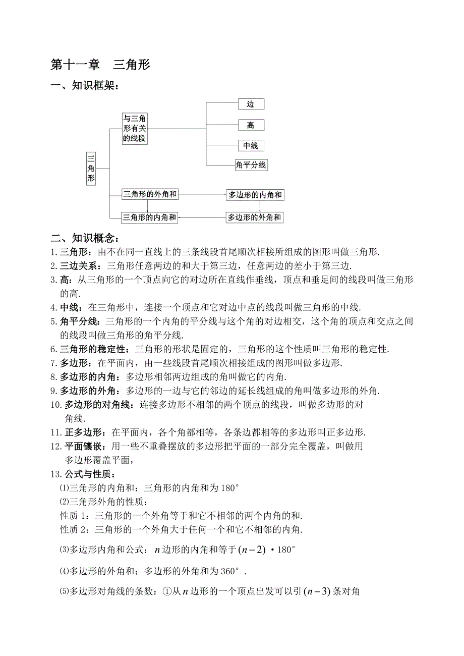 人教版八年级上册数学各单元知识点归纳总结_第1页