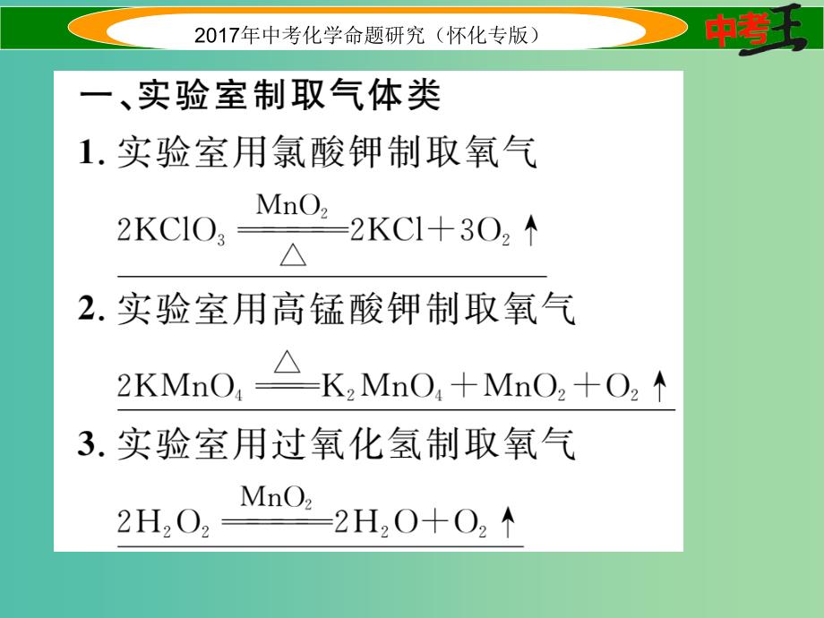 中考化学命题研究 化学方程式专项训练课件.ppt_第2页