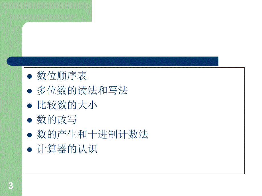 新版人教版四年级上册数学总复习课件_第3页