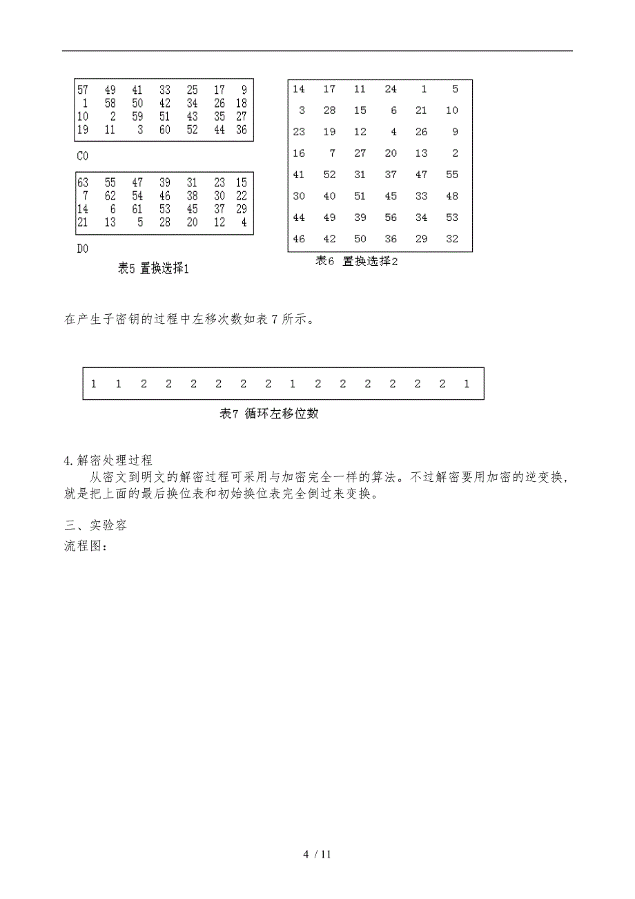 DES算法实验报告_第4页