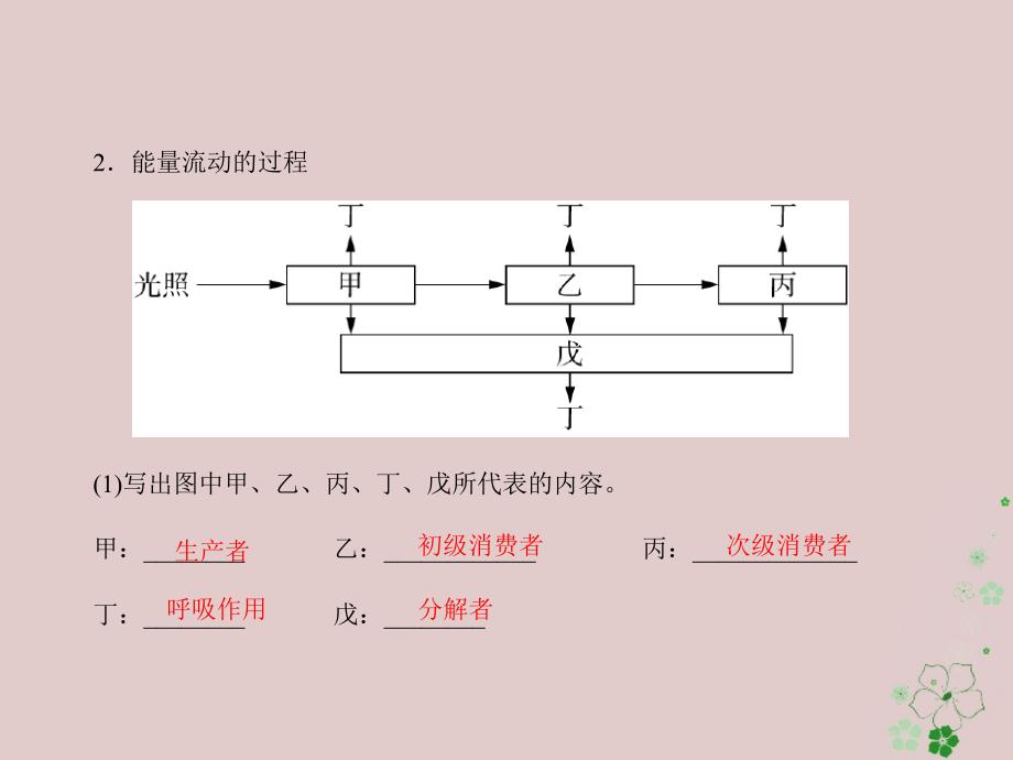 生物第5章 生态系统及其稳定性 第2、3节 生态系统的能量流动和物质循环 必修3_第3页