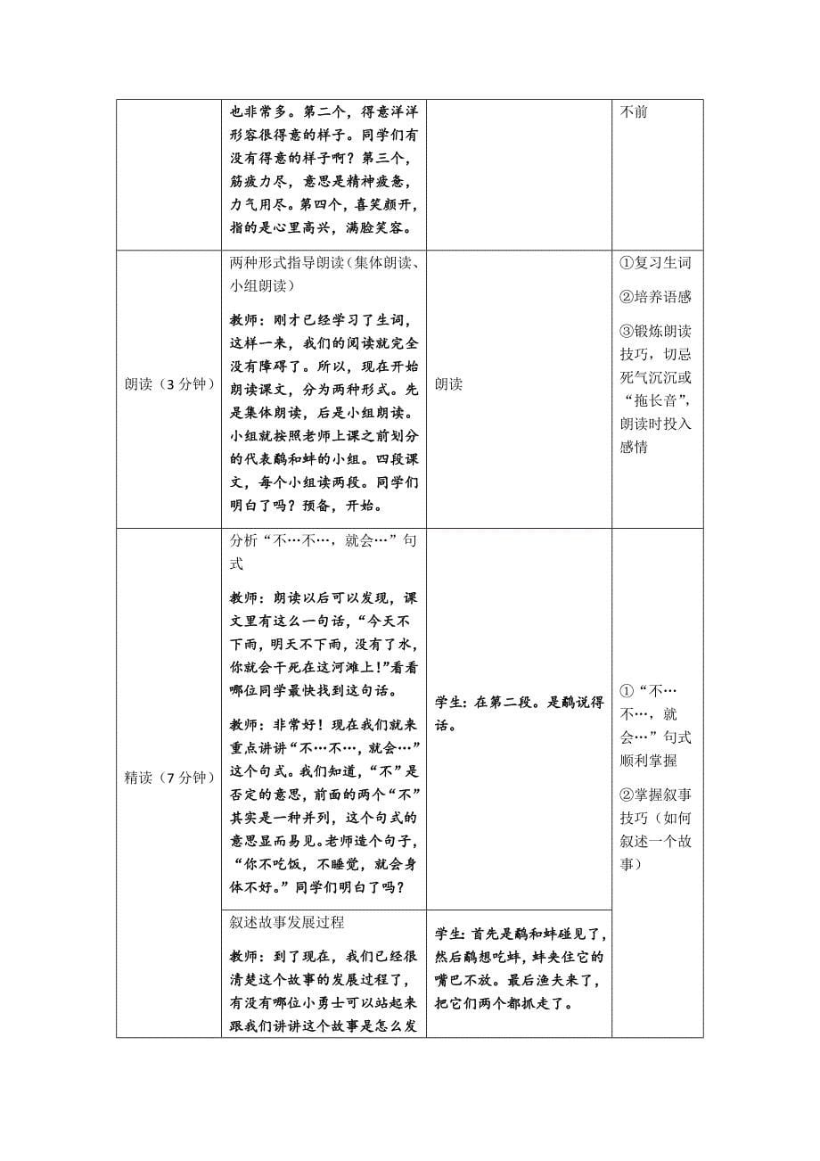 教案鹬蚌相争（详版）_第5页