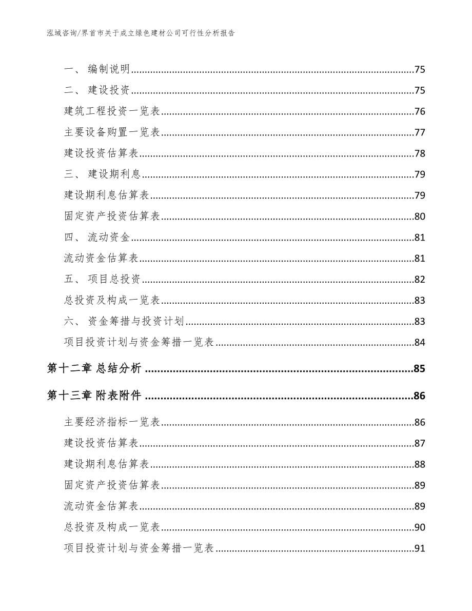 界首市关于成立绿色建材公司可行性分析报告参考范文_第5页