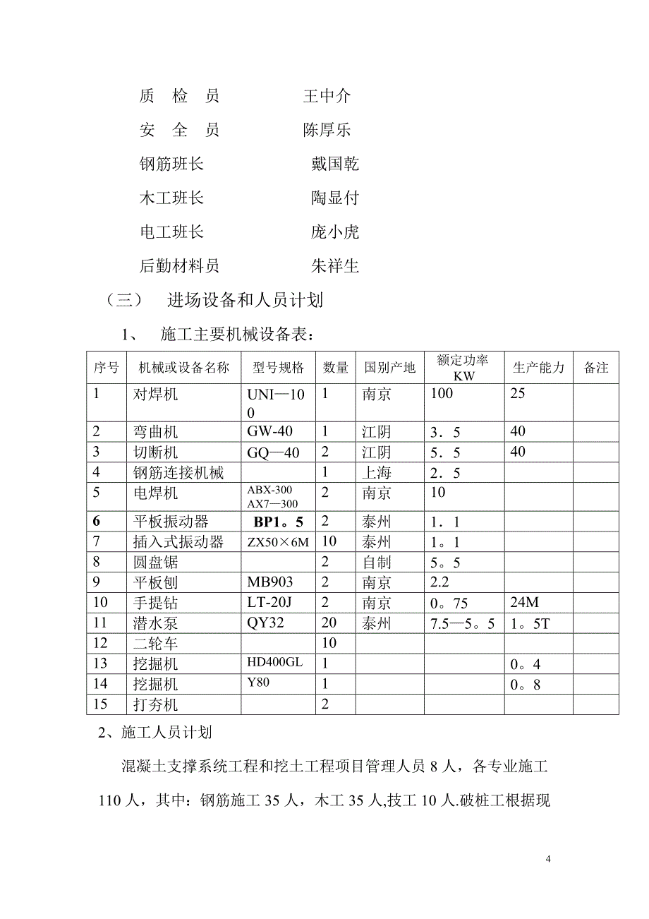 基坑支护混凝土支撑梁施工方案.doc_第4页