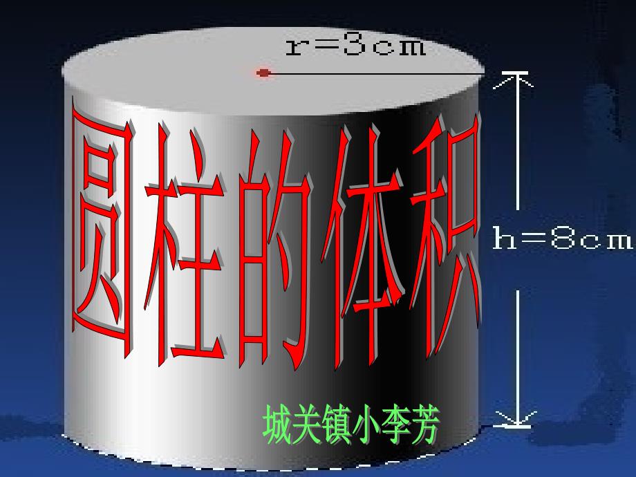 小学数学新人教六年级下册圆柱体积课件_第1页