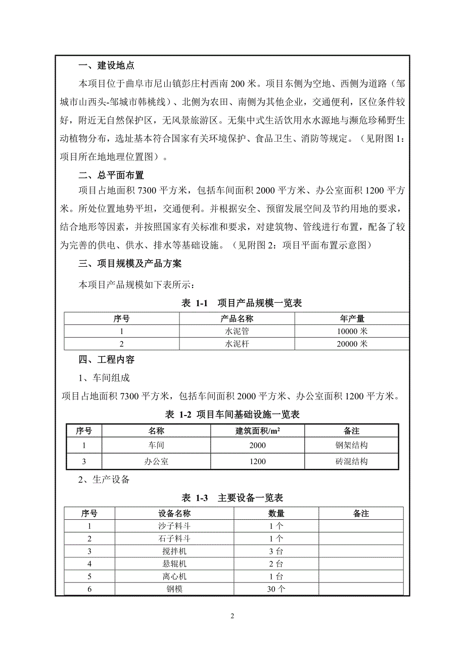 环保水泥制品加工项目环境影响报告表_第4页