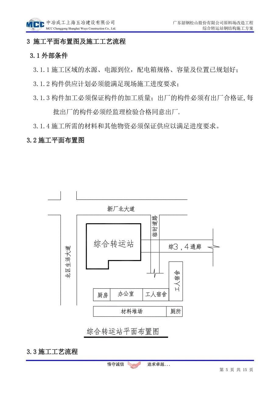 综合转运站钢结构安装施工方案_第5页