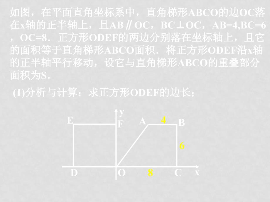 中考数学 重叠部分图形的面积专题课件人华东师大版_第2页