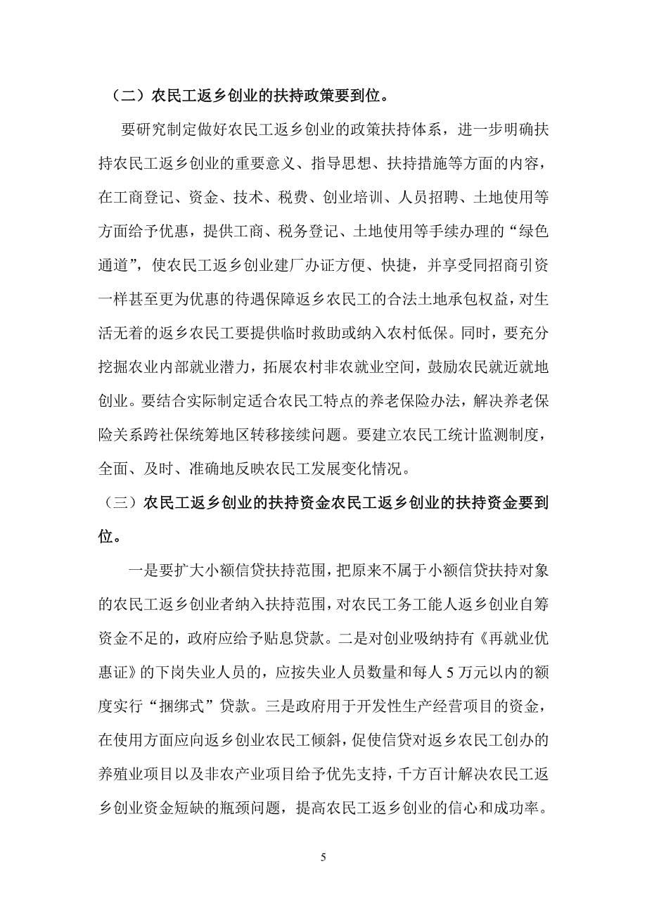 如何支持和激励农民工返乡创业.doc_第5页